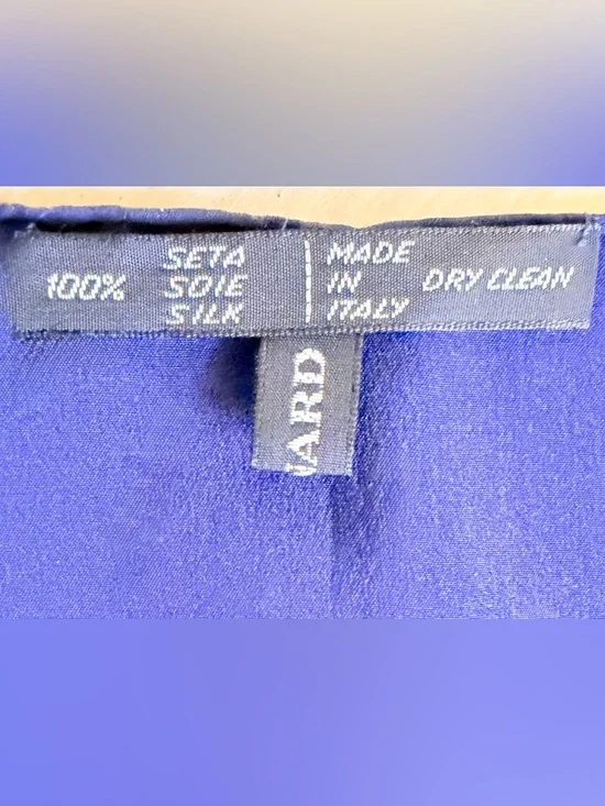 LEONARD Paris 100% Silk Scarf Baroque Arrangement Stringed Instrument Peony Navy - Picture 15 of 16